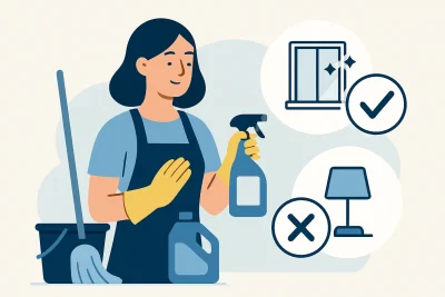 Qué incluye un aseo profesional: lo que sí y no