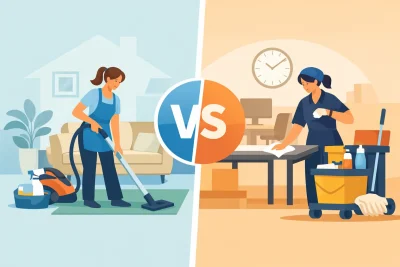 Aseo a domicilio vs por horas: qué conviene