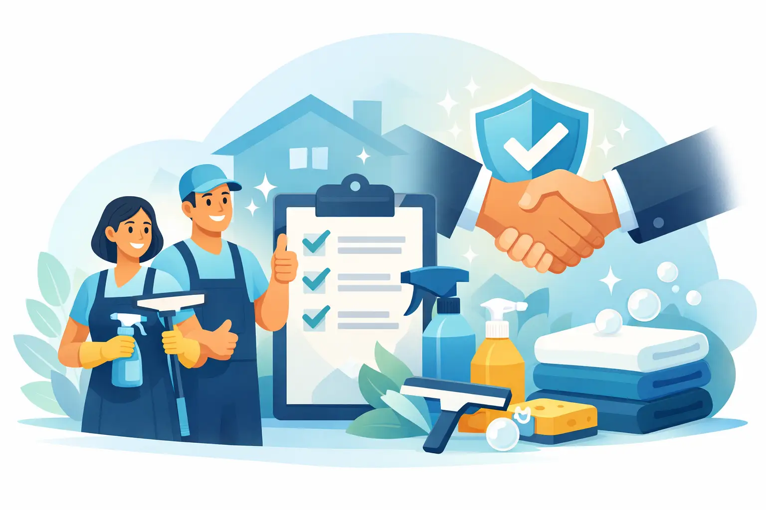 Garantía de satisfacción en aseo, sin letra chica