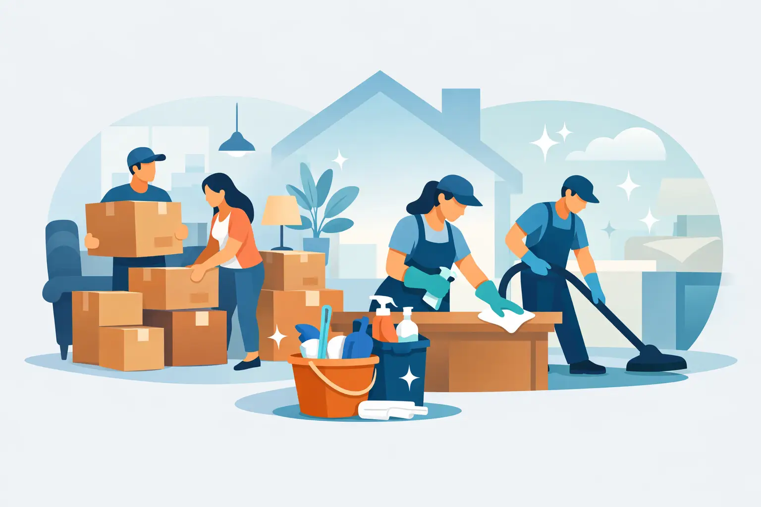 Servicio de limpieza para mudanza bien hecho